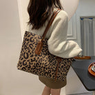 PU Leather Leopard Tote Bag Trendsi