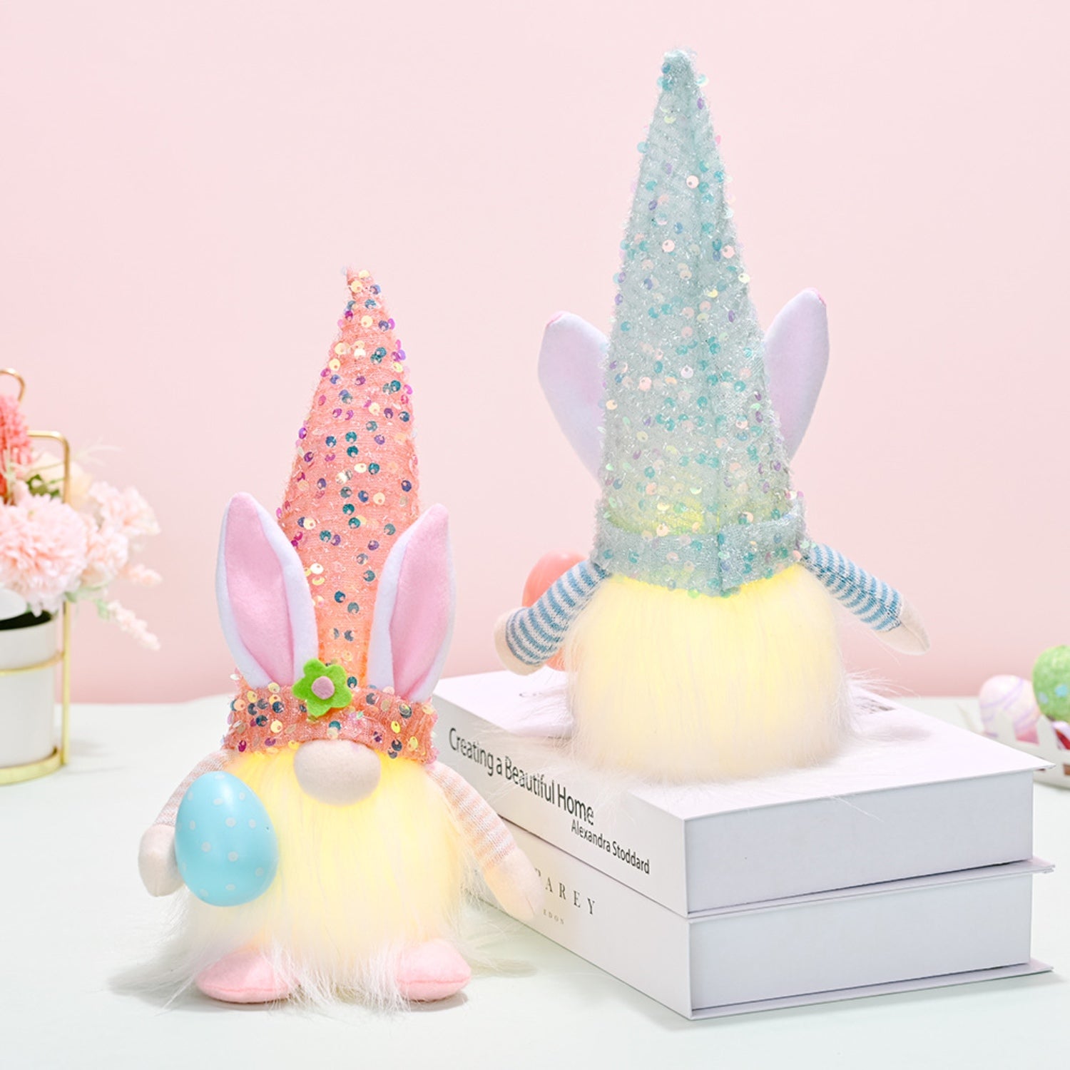 Easter Sequin Pointed Hat Faceless Gnome Trendsi