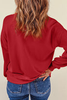 Sequin Christmas Tree Long Sleeve Sweatshirt Trendsi