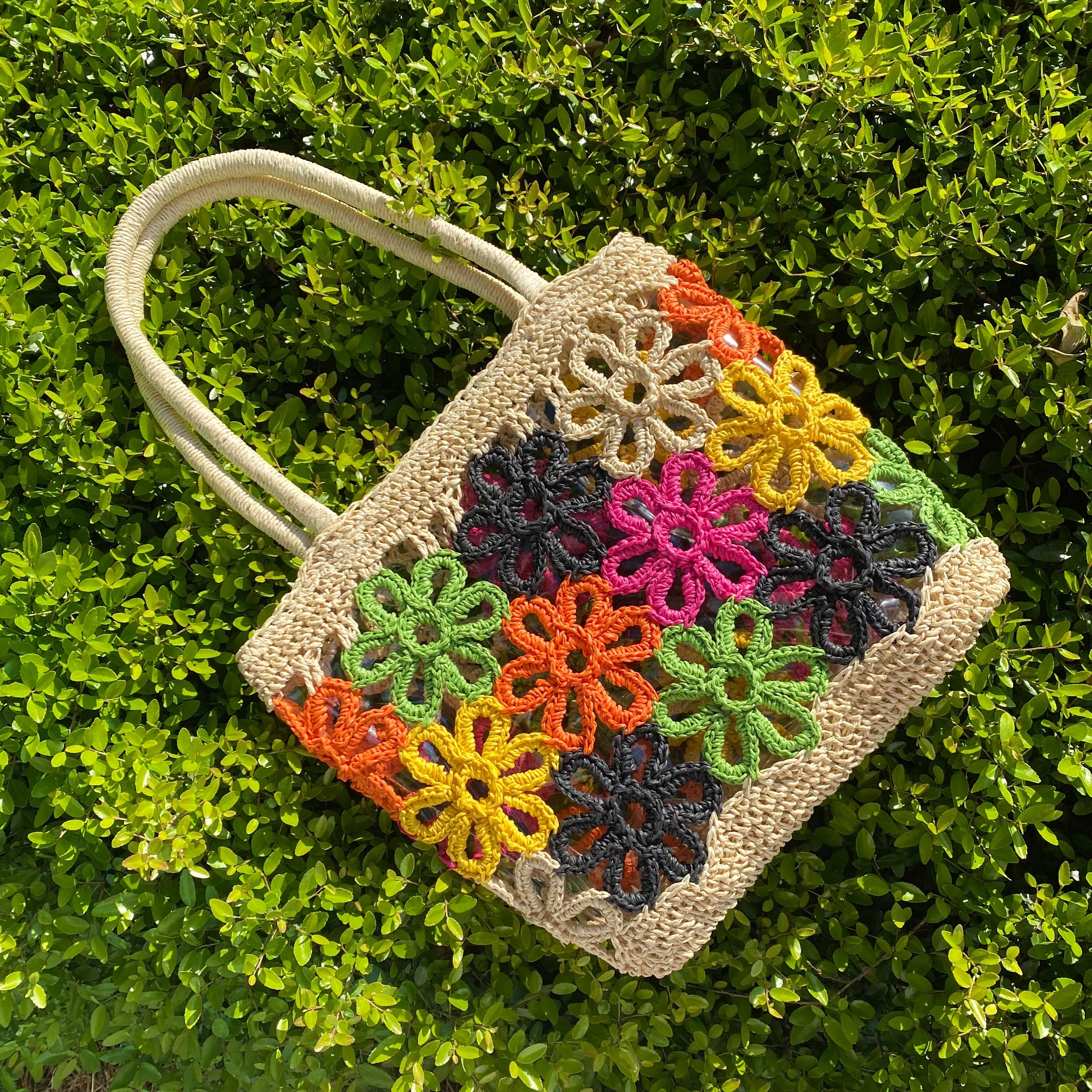 Hand Made Flower Power Tote Ellisonyoung.com