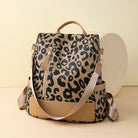 Leopard PU Leather Backpack Bag Trendsi