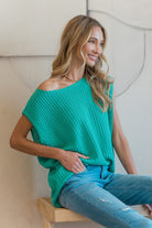 Sew In Love Ribbed Round Neck Sweater Vest Trendsi