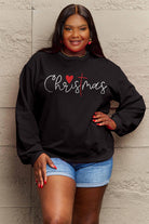 Simply Love Full Size CHRISTMAS Long Sleeve Sweatshirt Trendsi