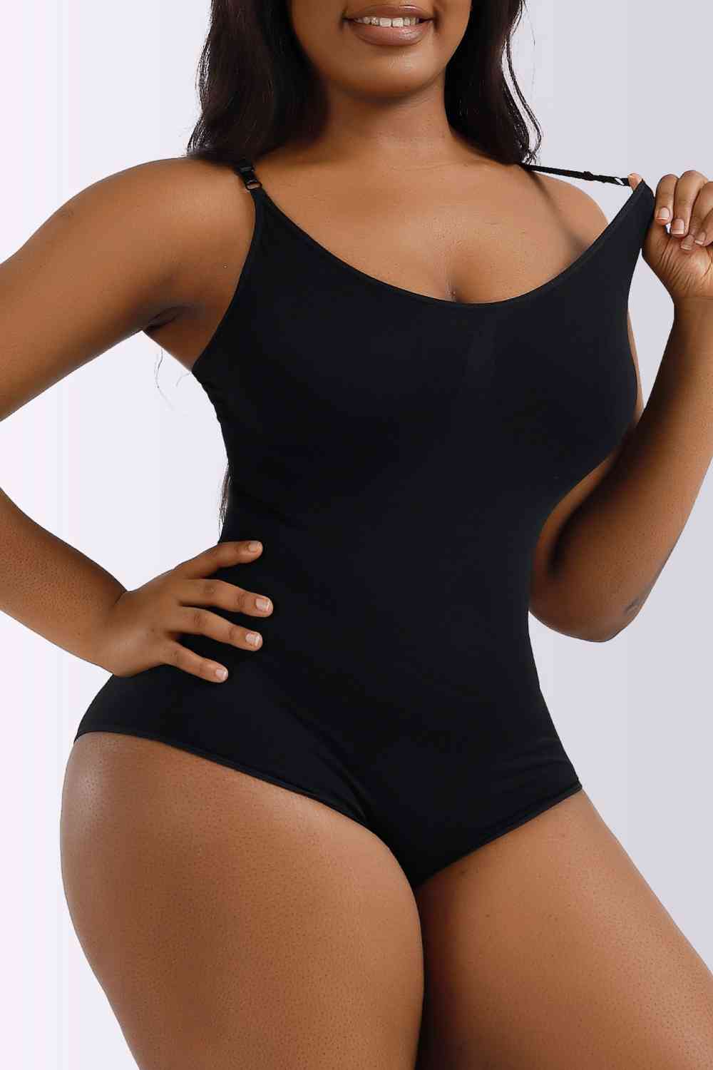 Spaghetti Strap Shaping Bodysuit Trendsi