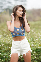 Floral Crochet Cropped Cami Trendsi