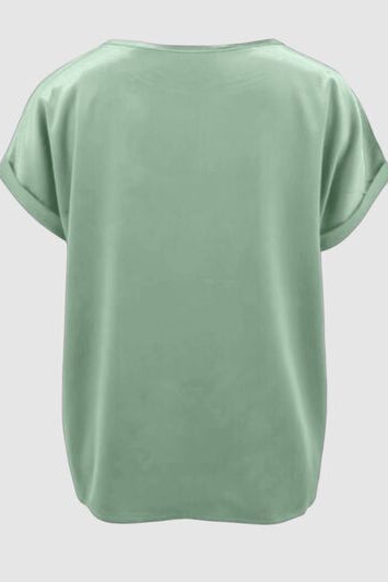 Round Neck Short Sleeve T-Shirt Trendsi