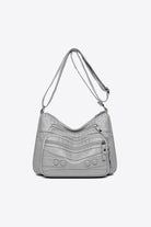 PU Leather Adjustable Strap Shoulder Bag Trendsi