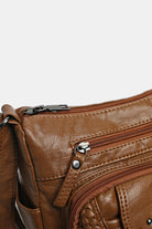 PU Leather Stud Detail Shoulder Bag Trendsi