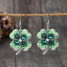 Lucky Clover Acrylic Dangle Earrings Trendsi