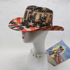 Printed Paper Cloth Wide Brim Hat Trendsi