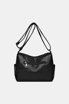 PU Leather Stud Detail Shoulder Bag Trendsi