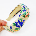 French Floral Embroidered Headband Ellisonyoung.com