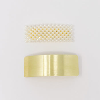 Golden Pearl Hair Barrette Set Ellisonyoung.com