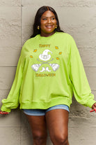 Simply Love Full Size HAPPY HALLOWEEN Graphic Sweatshirt Trendsi