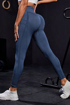 Wide Waistband High Waist Active Leggings Trendsi