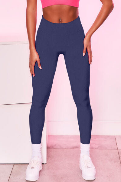 High Waist Active Pants Trendsi