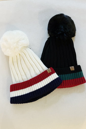 Deluna Stripe Beanie Ellisonyoung.com