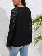 Half Button Raglan Sleeve Blouse Trendsi