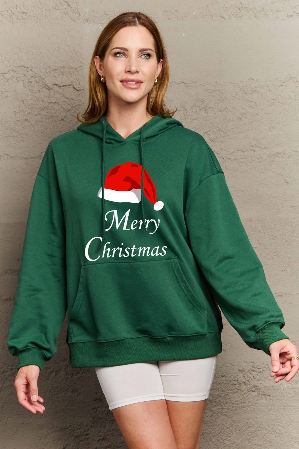 Simply Love Full Size MERRY CHRISTMAS Graphic Hoodie Trendsi