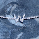 Sparkly Initial Anklet Ellisonyoung.com