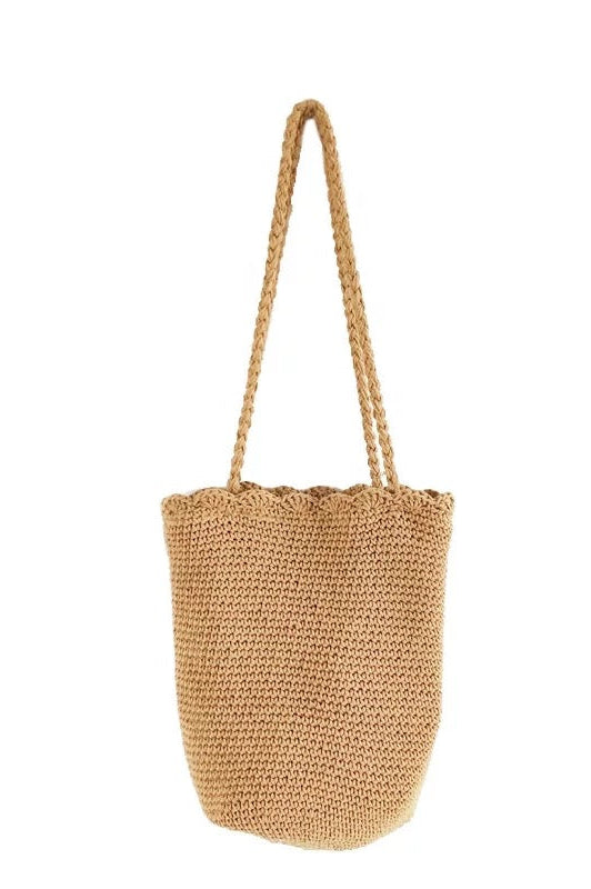 Knitted Scalloped Edge Tote Ellisonyoung.com