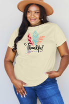 Simply Love Full Size THANKFUL Graphic T-Shirt Trendsi