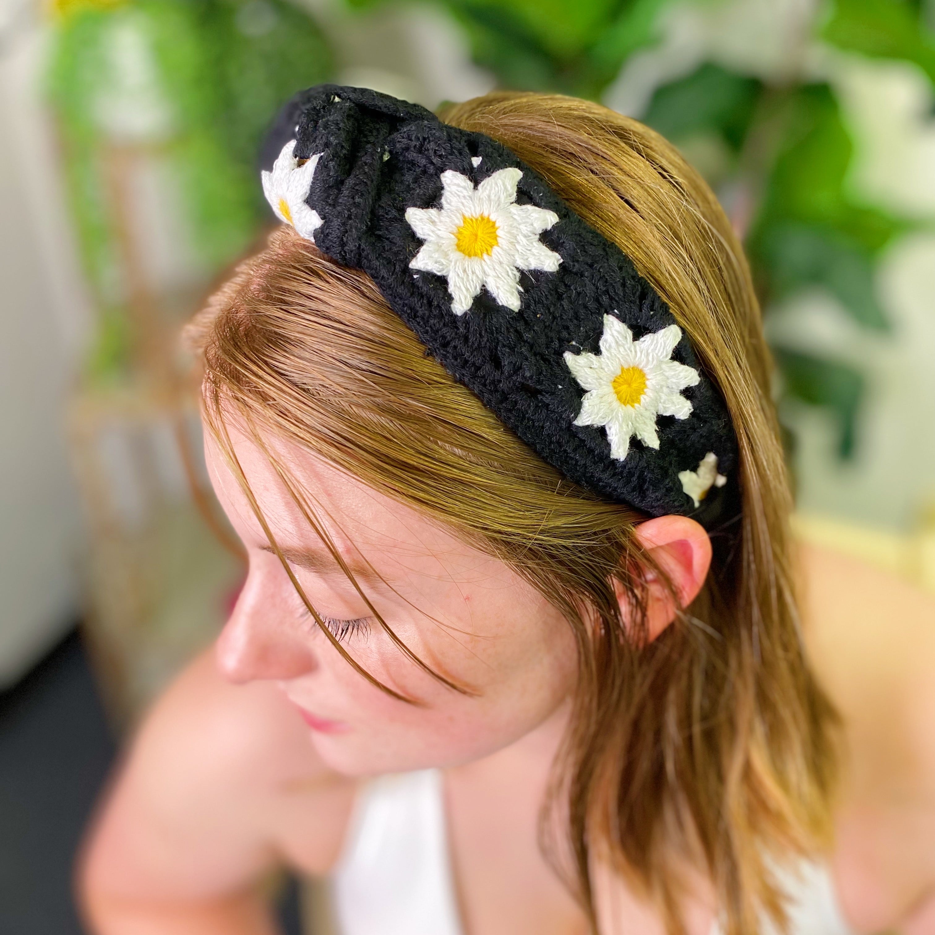 Patchwork Crochet Headband Ellisonyoung.com