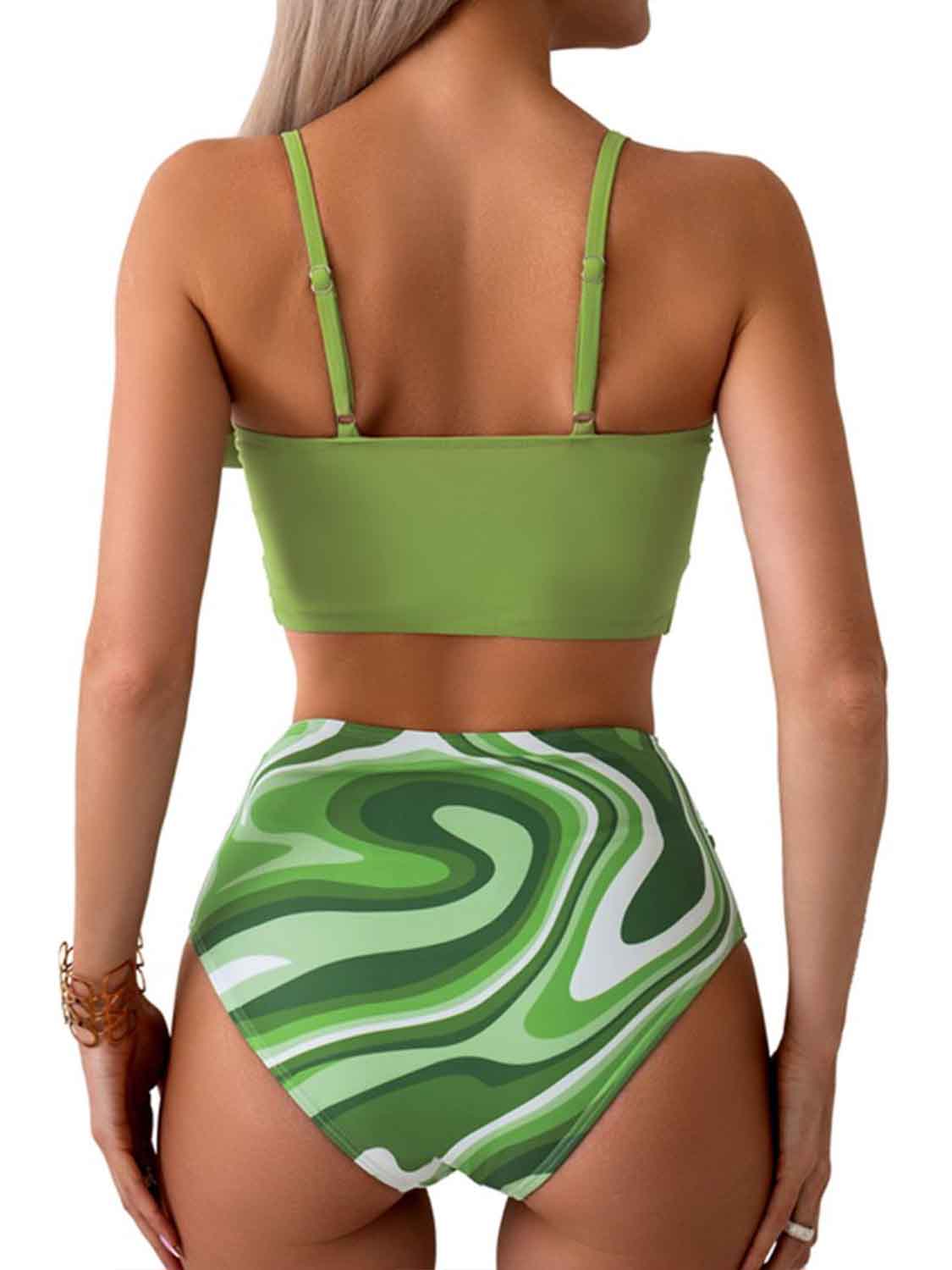 Twisted Spaghetti Strap Bikini Set Trendsi