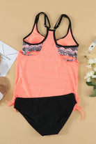 Scoop Neck Top and Brief Swim Set Trendsi