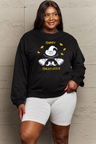 Simply Love Full Size HAPPY HALLOWEEN Graphic Sweatshirt Trendsi