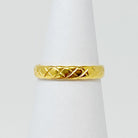 Gold Quilted Ring Ellisonyoung.com