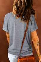 Bow Graphic Round Neck Short Sleeve T-Shirt Trendsi