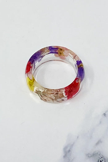 Flower Field Acrylic Ring Ellisonyoung.com