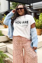 Simply Love Full Size YOU ARE ENOUGH Short Sleeve T-Shirt Trendsi