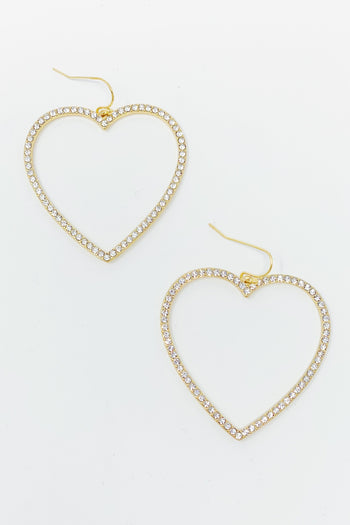 My Precious Heart Earrings, Gold Ellisonyoung.com