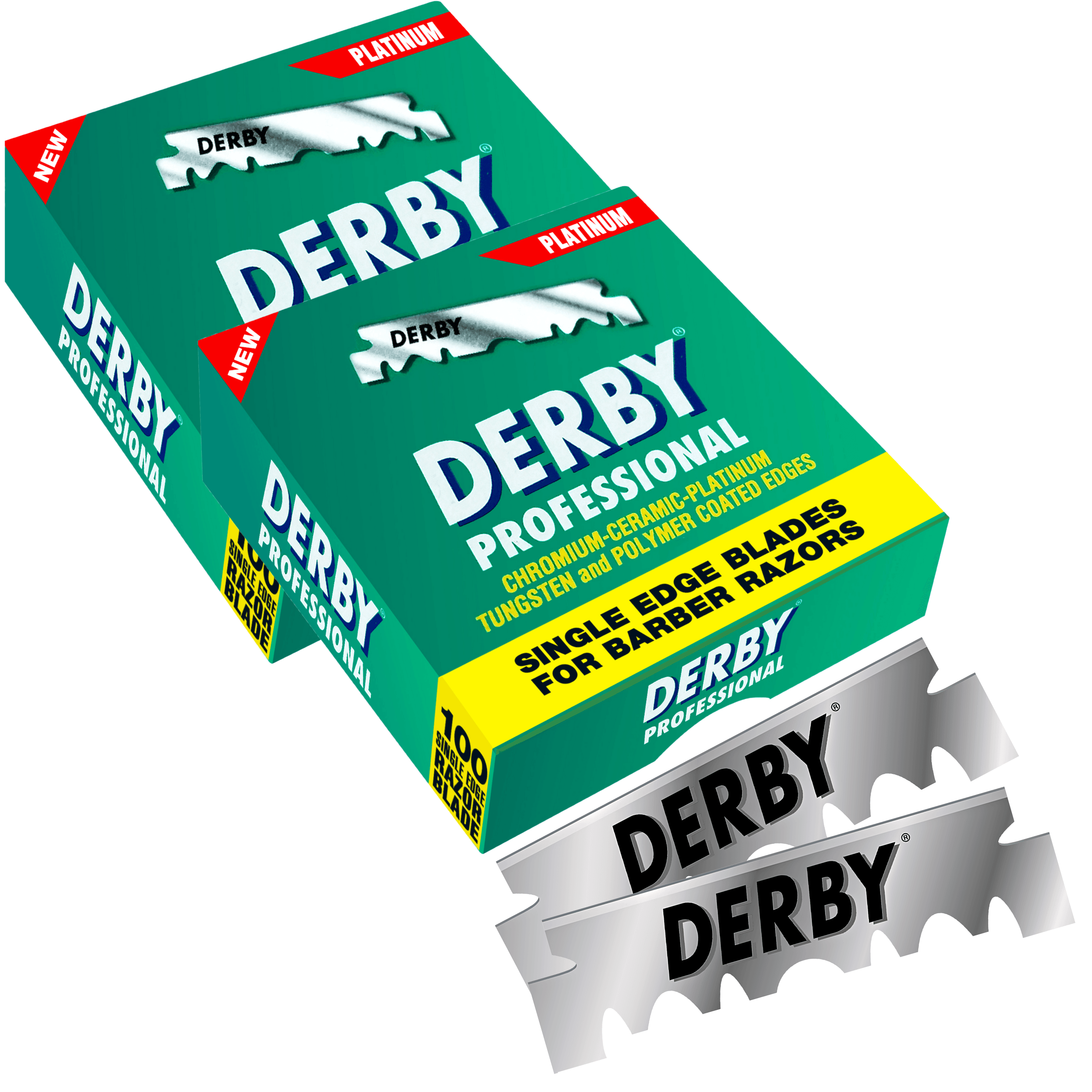 Derby Prof Single Edge Razor Blades 100ct BarberSets