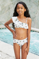 Marina West Swim Float On Asymmetric Neck Two-Piece Set in Daisy Cream Marina West Swim