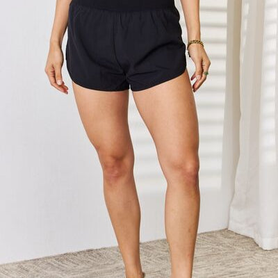Zenana Full Size High Waist Tummy Control Shorts Trendsi