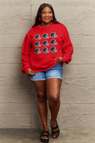 Simply Love Full Size Graphic Round Neck Sweatshirt Trendsi