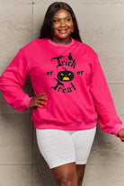 Simply Love Full Size TRICK OR TREAT Graphic Sweatshirt Trendsi