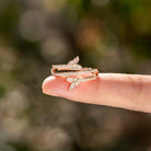 925 Sterling Silver Inlaid Zircon Butterfly Ring Trendsi