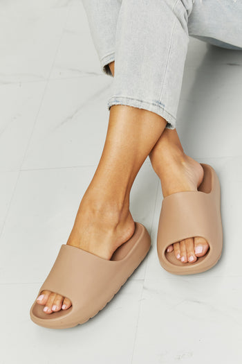 NOOK JOI In My Comfort Zone Slides in Beige NOOK JOI