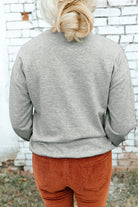 Round Neck Dropped Shoulder Sweatshirt Trendsi