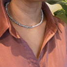 So Fresh Pearl And Porcelain Choker Necklace Ellisonyoung.com
