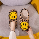 Melody Smiley Face Leopard Slippers Trendsi