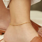 Stainless Steel Bead Anklet Trendsi