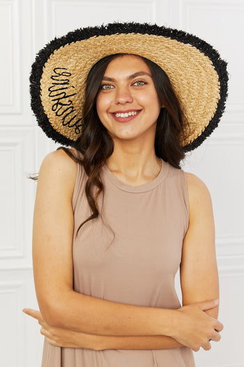 Fame Sunshine Straw Fringe Hat Fame