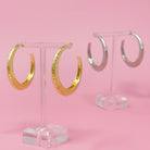 Textured Daily Hoop Earrings Ellisonyoung.com