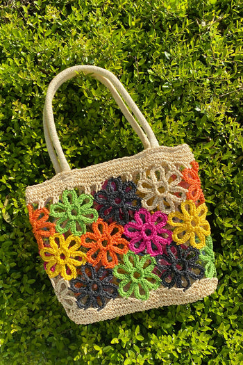 Hand Made Flower Power Tote Ellisonyoung.com