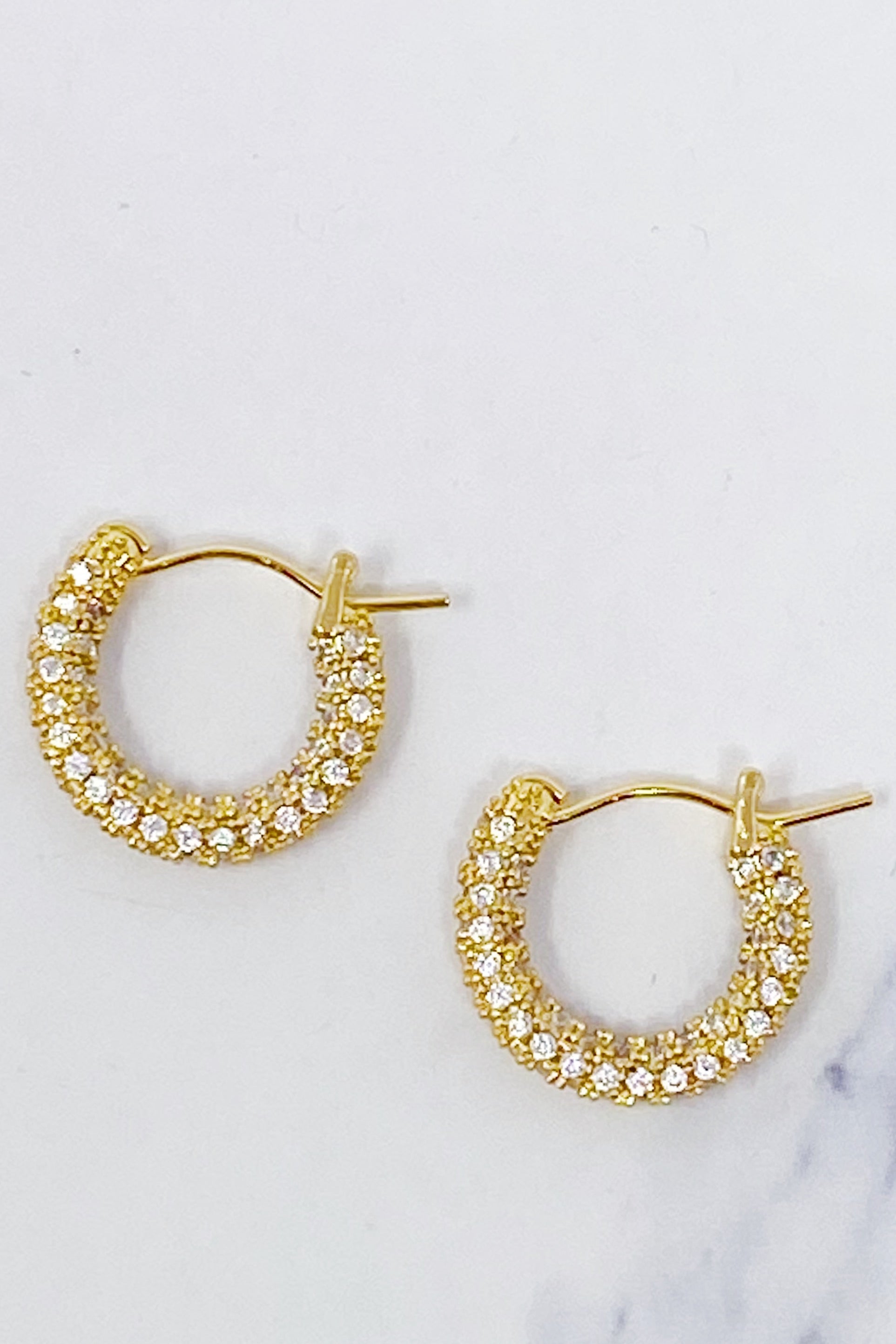 Elegant Shine Hoop Earrings Ellisonyoung.com